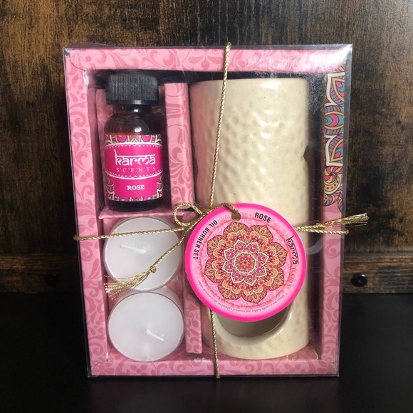 Other - Karma Scents: ‘Rose’ Aroma Oil Burner Set NEW*